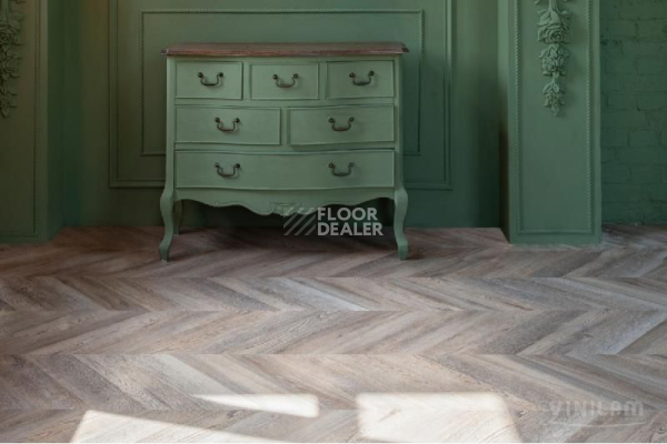Кварцвиниловые полы Vinilam Parquet Chevron 8,5 мм RI153616CL4 Шеврон Шампань фото 1 | FLOORDEALER